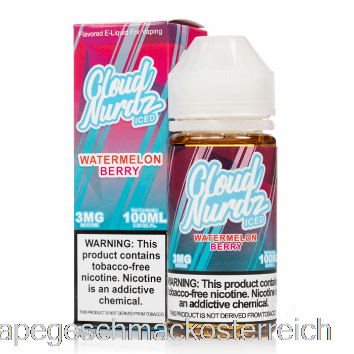 Eiswassermelonenbeere – Cloud Nurdz – 100 Ml, 3 Mg Vape-Geschmack
